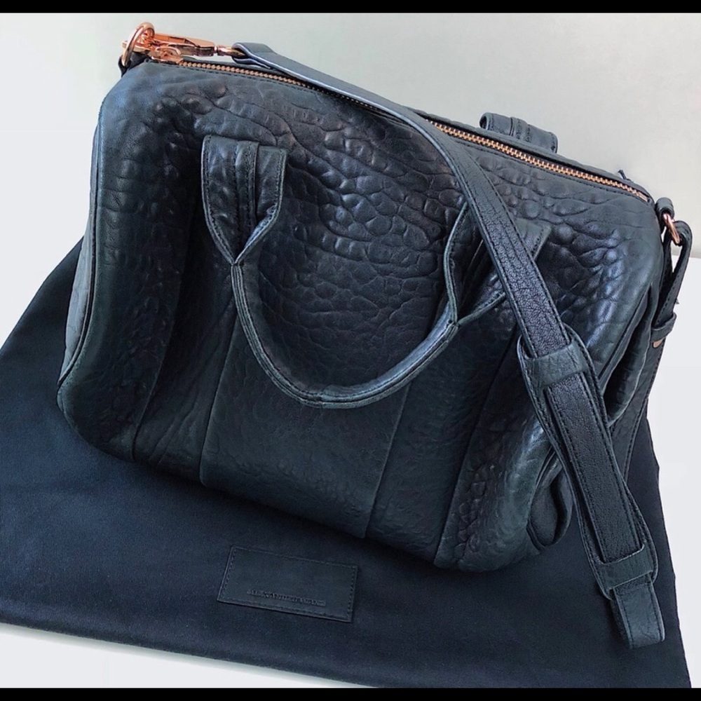 Alexander Wang Rocco duffle bag rose gold black